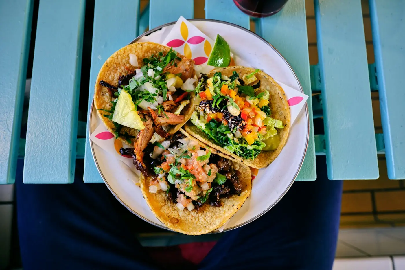 Tacos with fresh lime